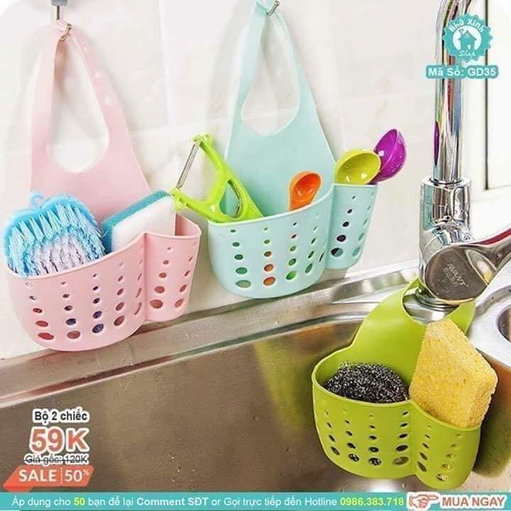 Giỏ SILICON đựng rẻ rửa bát.