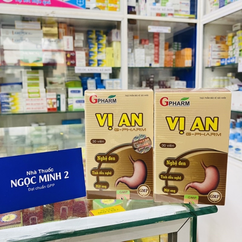 ✅ [Chính Hãng] Vị An Gpharm – Giúp giảm viêm loét dạ dày, trào ngược thực quản, viêm đại tràng  ( hộp 30 Viên )