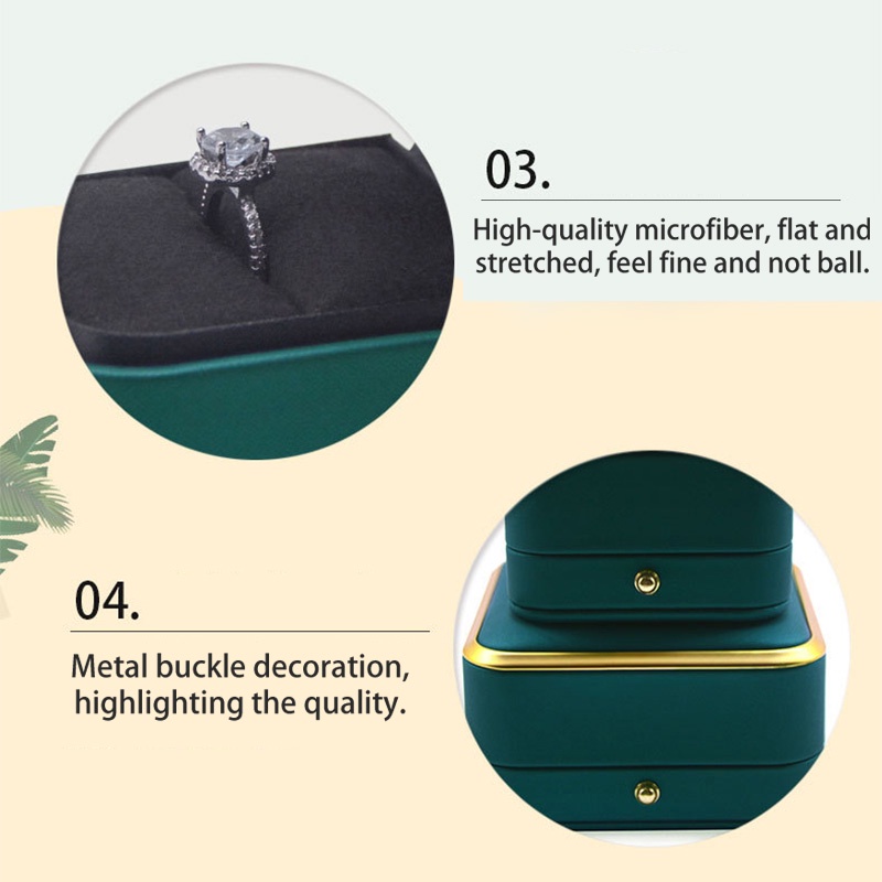 Hộp Đựng Trang Sức Hình Vuông Sáng Tạo