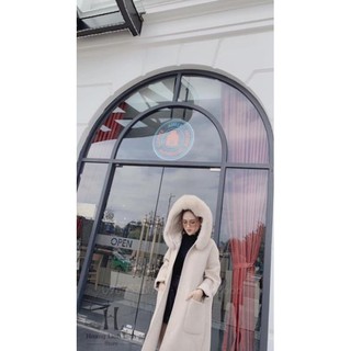 [Sale Tận Gốc] [HANGD VNXK ] ÁO DẠ MŨ LÔNG CỘT EO