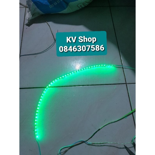 Dây đèn led 7 màu, đủ màu, dài 50cm gắn ô tô, xe máy ( Bảo Hành 3 Tháng )