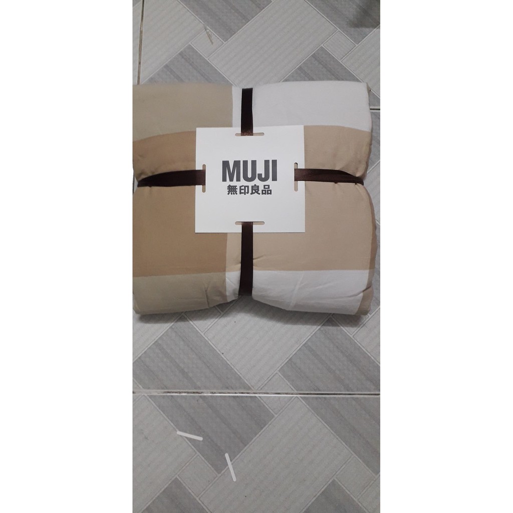 Bộ chăn ga gối cotton đũi muji cao cấp