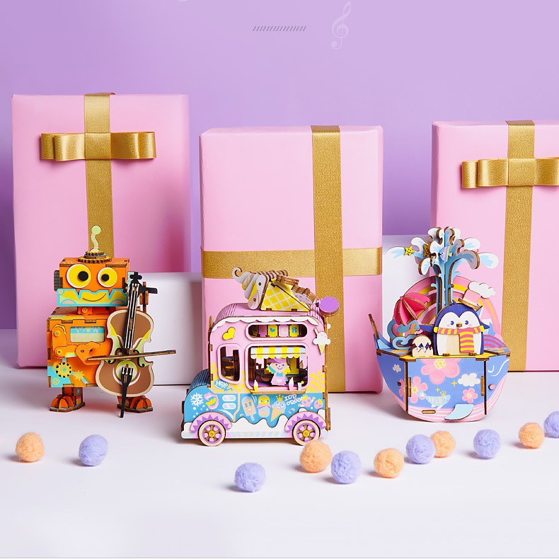 Mô hình Hộp nhạc AMD41 - AMD61 Music Box Robotime