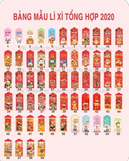 Combo 500 lì xì tết Canh Tý