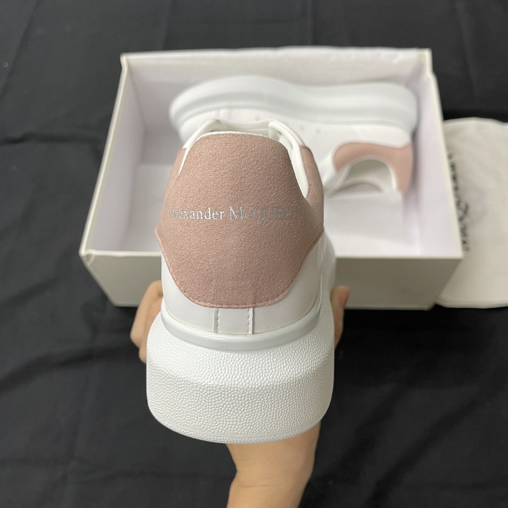 Giày Sneaker McQueen Gót Hồng Full Box Phụ Kiện Freeship