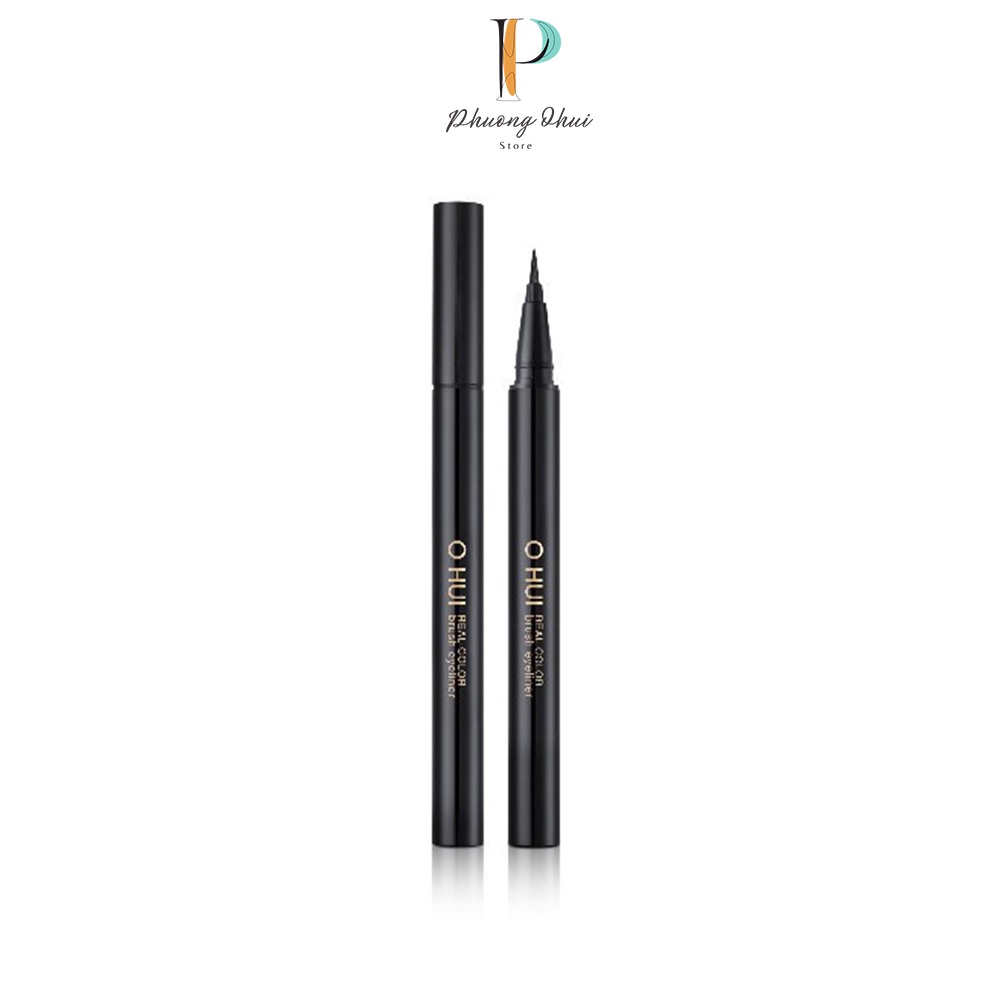 Bút Kẻ Mắt Nước Ohui Real Color Brush Eyeliner #01 Màu Đen