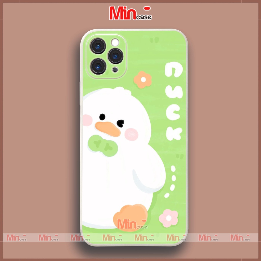 Ốp lưng điện thoại iPhone Cặp đôi cute cạnh viền vuông silicon dẻo ip 6/6s/7/8/X/XS/XR/11/12/13/14 Pro Plus Max Mincase