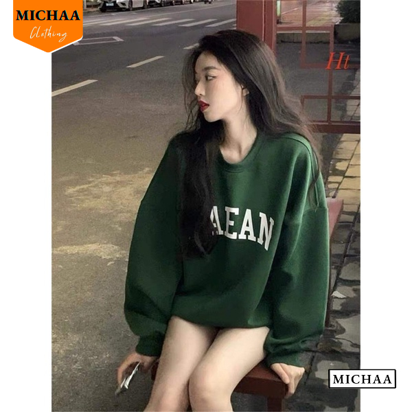 Áo Khoác Nỉ Sweater PAEAN Nam Nữ Ulzzang Unisex Tay Rộng, Áo Form Rộng Thời Trang - MICHAA