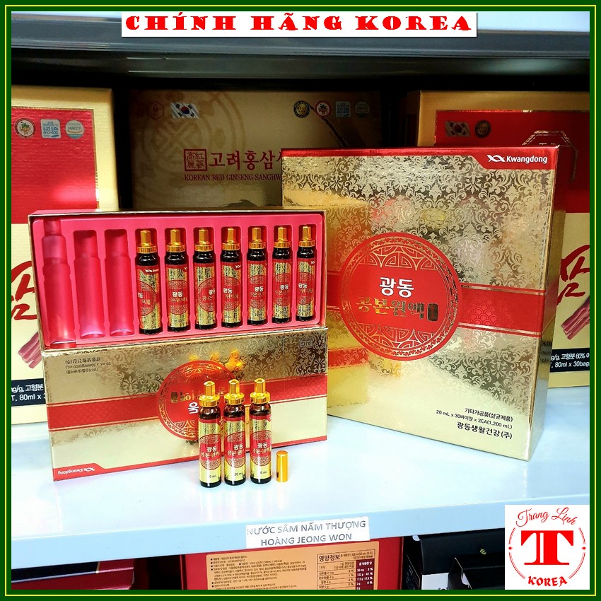 Bổ dược Kwangdong hàn quốc thượng hạng, hộp 60 ống - Bổ thận, tăng cường sinh lý, sức khỏe, phòng ung thư - tranglinh