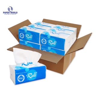 [COMBO] Khăn giấy rút lau tay đa năng 2 lớp mềm mại ROTO | Thế Giới Giấy | 100% bột giấy nguyên sinh | RT20-2
