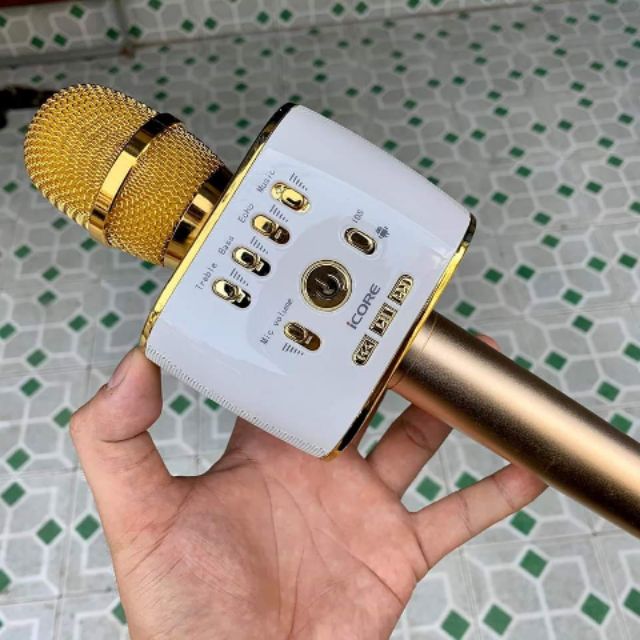 Micro Karaoke di động kèm loa iCore IC-M9