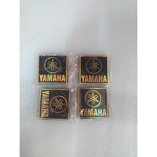 TEM LOA YAMAHA-NHỰA CỨNG CHỮ VÀNG -DÁN THÙNG LOA-GIÁ 1 CẶP