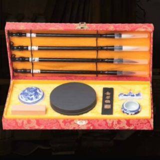Bộ văn phòng tứ bảo hộp gấm