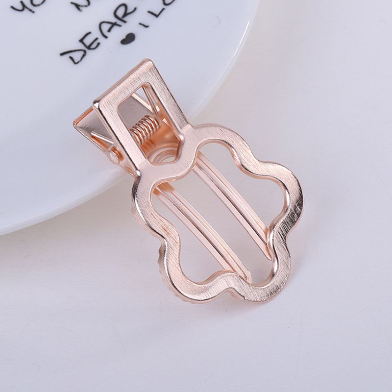 Kẹp Tóc Hợp Kim 5x4cm Họa Tiết Hoa Dễ Thương Cho Nữ