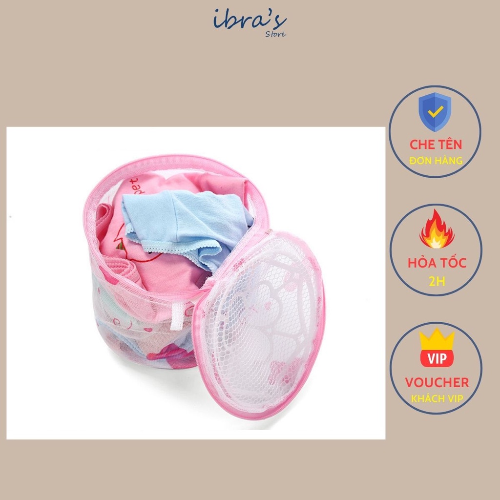 Túi Lưới Giặt Đồ Lót Máy Giặt iBra's Store Túi Giặt Quần Lót Áo Ngực Cao Cấp PK002