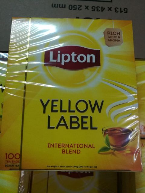 Trà túi lọc lipton 100 gói 200g