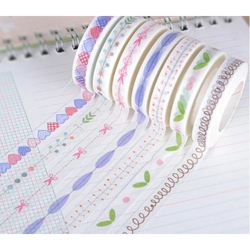 Keo dán Washitape họa tiết xinh