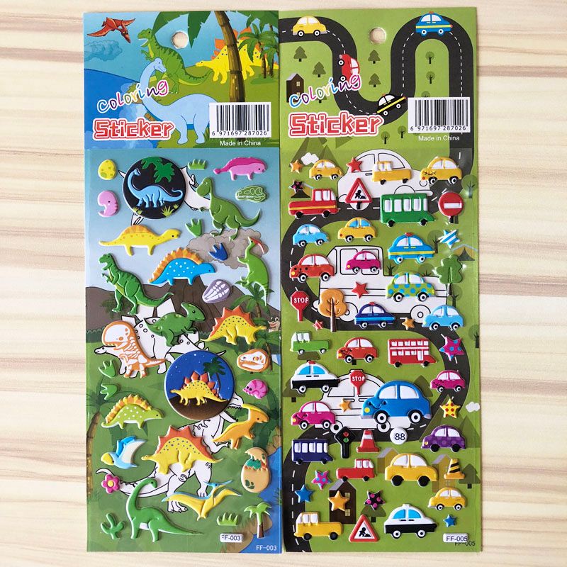Bộ 4 Tấm Sticker 3d Xinh Xắn Dành Cho Bé