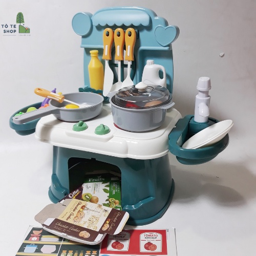 Bộ nấu ăn cho bé, bộ nấu ăn cao cấp Mini Kitchen, đồ chơi nấu ăn mini an toàn cho bé nhập vai thành đầu bếp