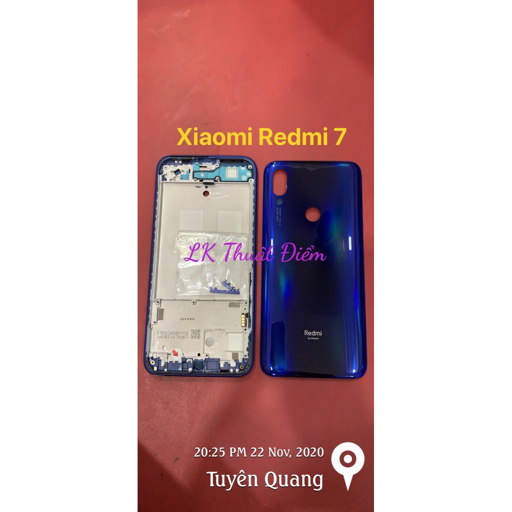 bộ vỏ xiaomi redmi 7 - gồm lưng,sườn,phím