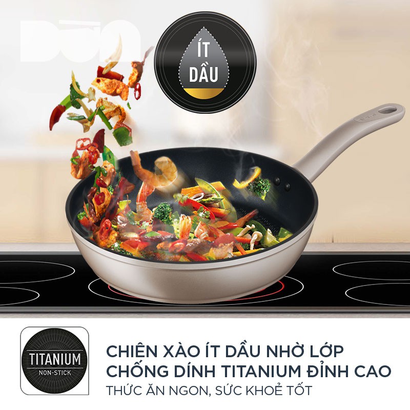 Chảo đáy từ chống dính cao cấp 26cm - Tefal Sensations - Thương hiệu Pháp