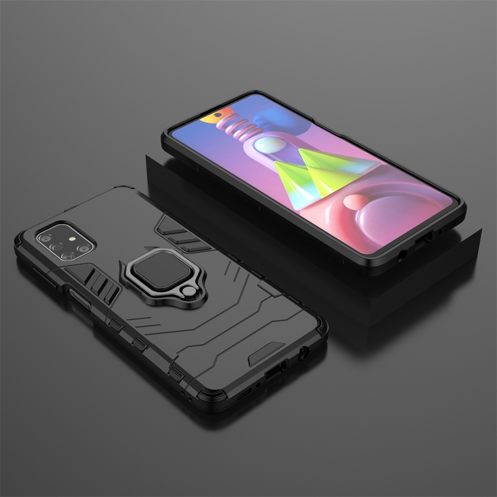 UFLAXE ốp lưng điện thoại áo giáp cứng chống sốc có đế nhẫn cho Samsung Galaxy M51 M31 M21 M31S M21S M11 M01 Core