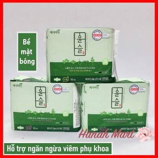 Băng vệ sinh thảo dược Yejimiin Plus Cotton Mild ngăn ngừa viêm phụ khoa, nhập khẩu Hàn Quốc