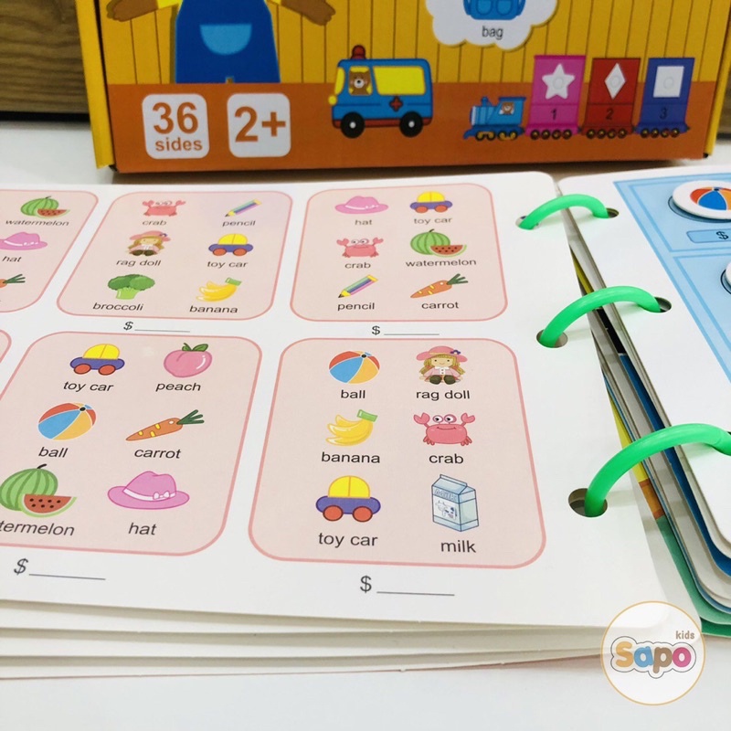 Học Liệu Bóc Dán Montessori 17 Chủ Đề Cho Bé,Đồ Chơi Giáo Dục Phát Triển Trí Tuệ Cho Trẻ Sapo Kids