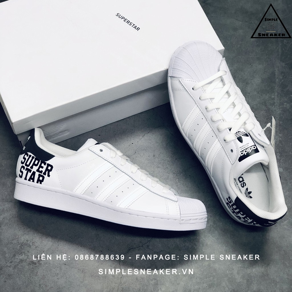 Giày Adidas Superstar Chính HãngFREESHIPAdidas Superstar Mini Logo Auth- Giày Sneaker Thể Thao Unisex- Simple Sneaker