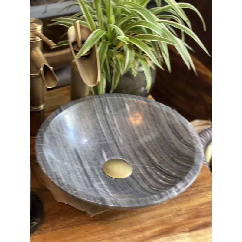 Lavabo đá sọc dưa đk34x10 cm | BigBuy360 - bigbuy360.vn