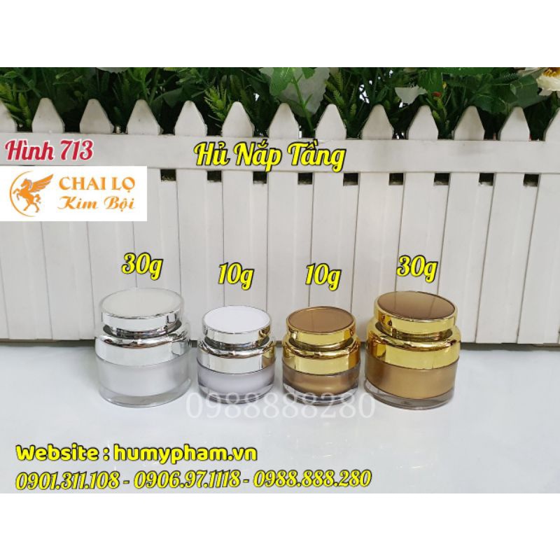 HỦ ĐỰNG KEM FACE NẮP TẦNG 10g và 30g