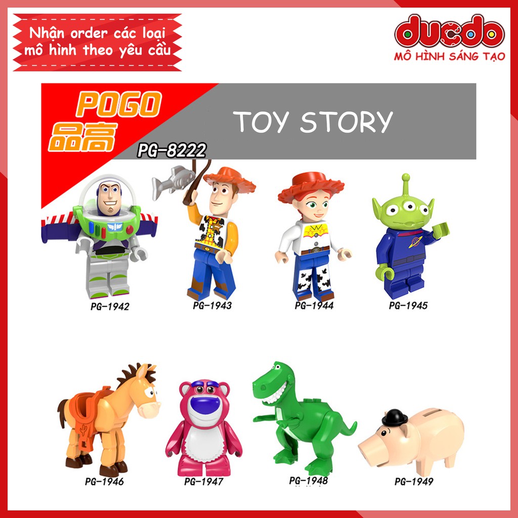 Minifigures các nhân vật tuyệt vời trong Toy Story - Đồ chơi Lắp ghép Xếp hình Mini Mô hình POGO PG8222