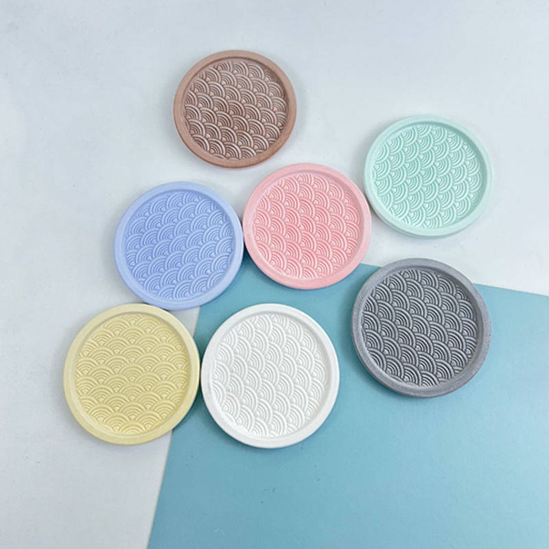 Car Water Cup Mat Car Non-Slip Mat Storage Pad Interior Simple Universal Decoration Storage Slots Diatomite Hydrophilic Pad Auto department store supplies