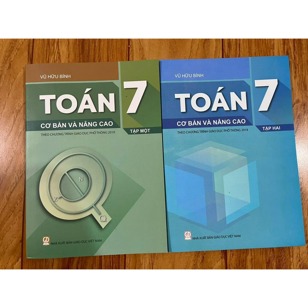Sách - Combo Toán 7 Cơ Bản Và Nâng Cao Tập 1 + Tập 2 (Theo chương trình giáo dục phổ thông 2018)