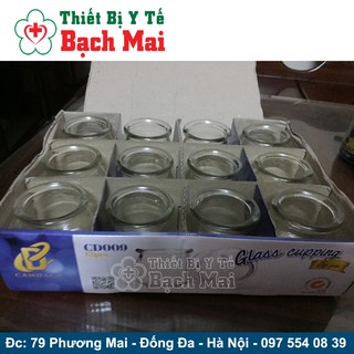 Bộ 12 Ống Giác Hơi Thủy Tinh Dùng Lửa + Kèm Cây Châm Lửa