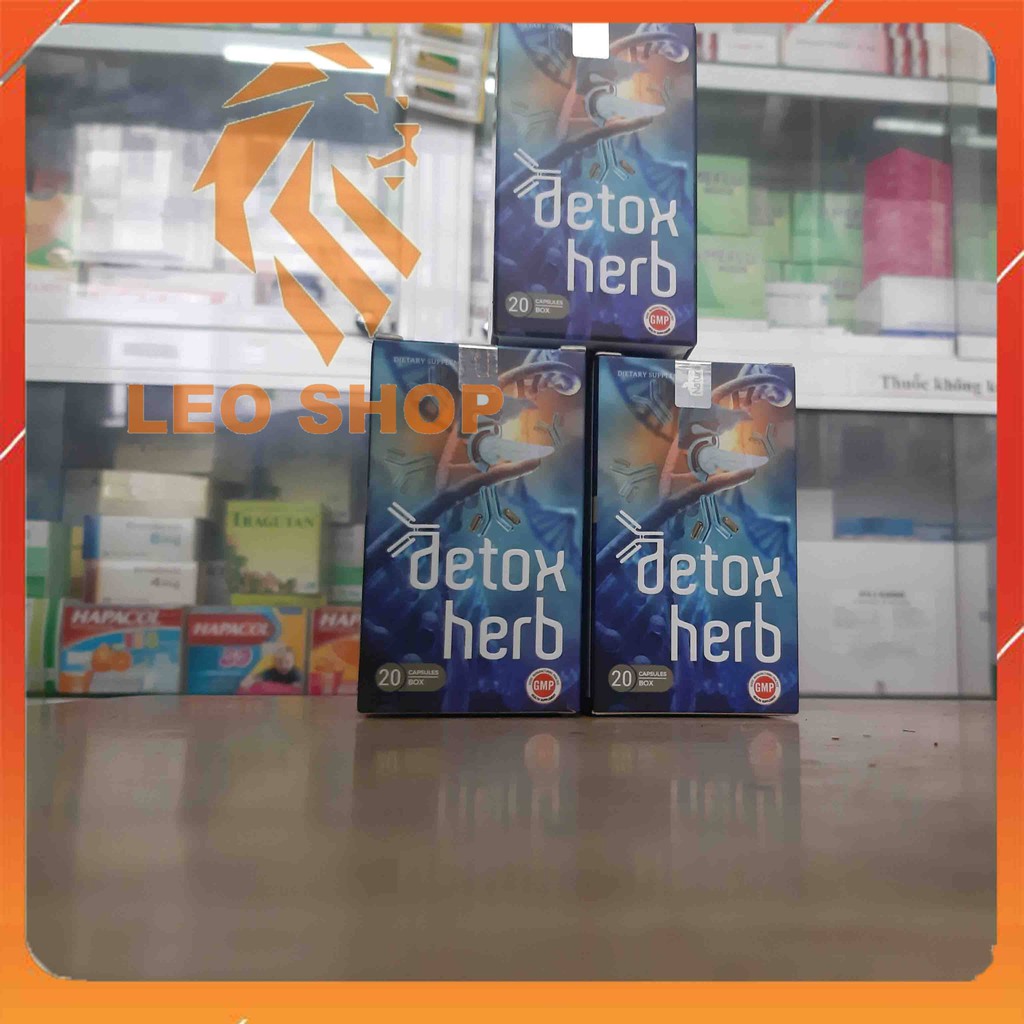 [COMBO 3 HỘP] VIÊN UỐNG DETOXHERB - Diệt Ký Sinh Trùng Nâng Cao Đề Kháng Thanh Nhiệt Mát Gan - Chính Hãng Hộp 20 Viên | BigBuy360 - bigbuy360.vn
