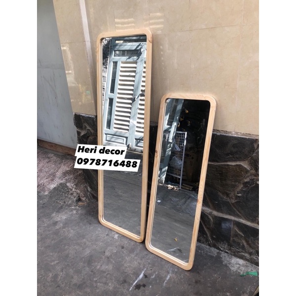 GƯƠNG SOI TOÀN THÂN GỖ THÔNG 40X120