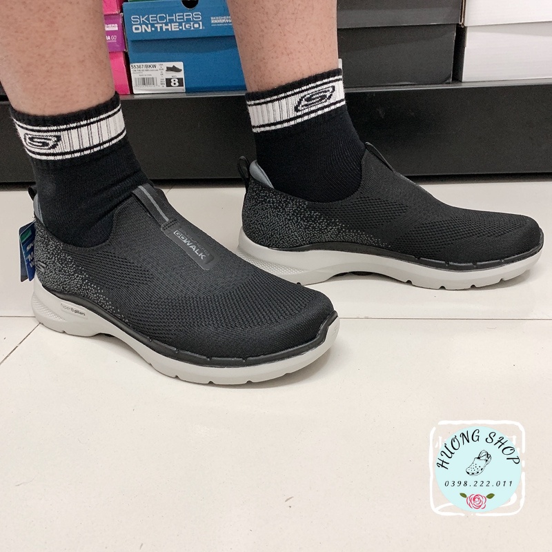 Giày Slipon Skechers GoWalk Cực Êm Mềm Nhẹ, Đế Ma Sát Cho Nam - Hàng Full Box, Xuất Xịn | BigBuy360 - bigbuy360.vn
