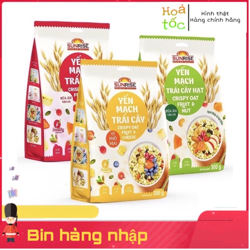 YẾN MẠCH NGŨ CỐC TRÁI CÂY SUNRISE 300G