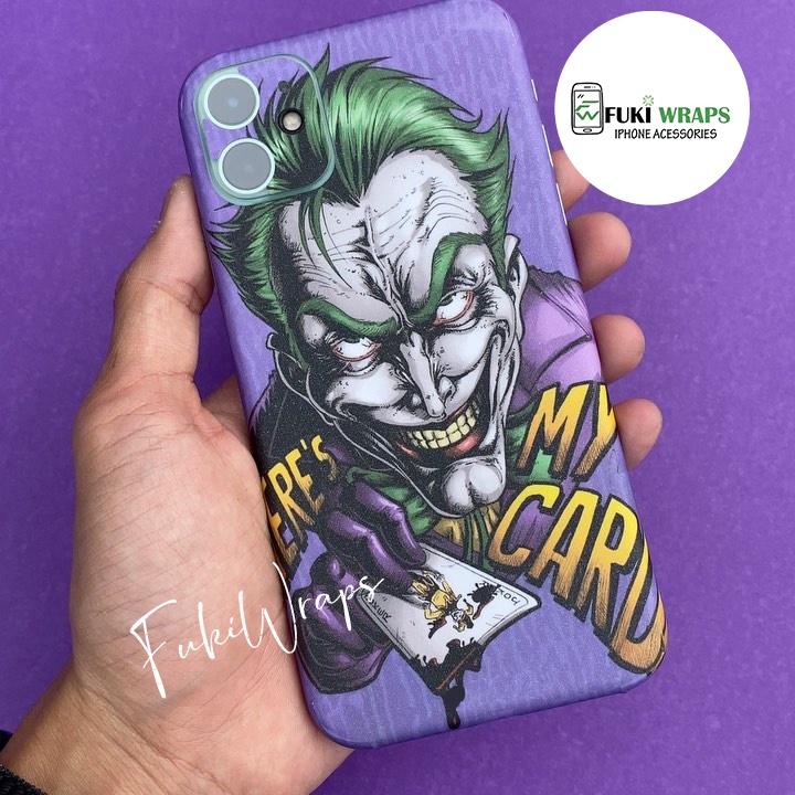 Tấm dán Skin Mặt Sau Joker FULL VIỀN Dành Cho 13prm , 12prm , 11prm , x , xsm , ip11 , ip12, ip13 - FukiShop