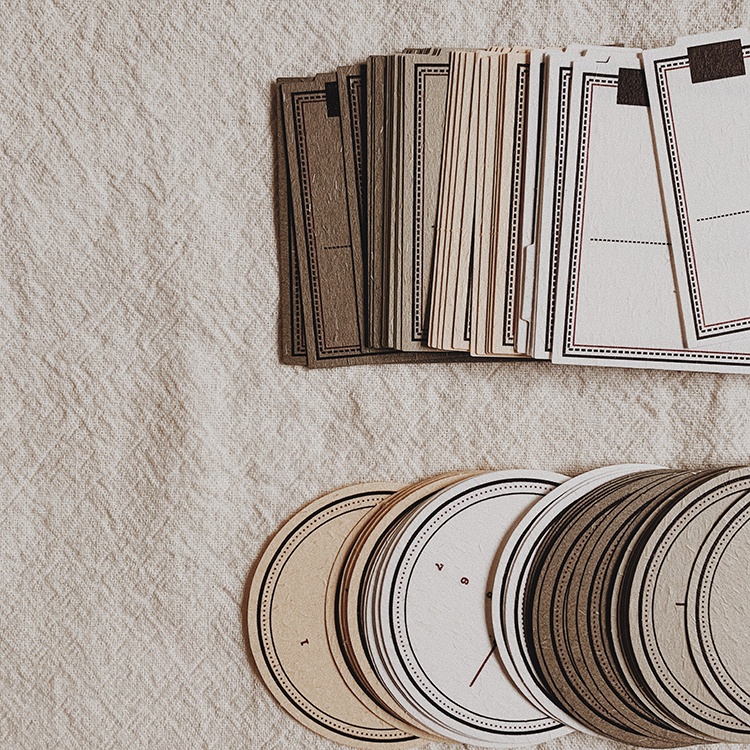 Bộ 40 Tập Giấy Ghi Chú 1 / 2 Series Họa Tiết Vintage