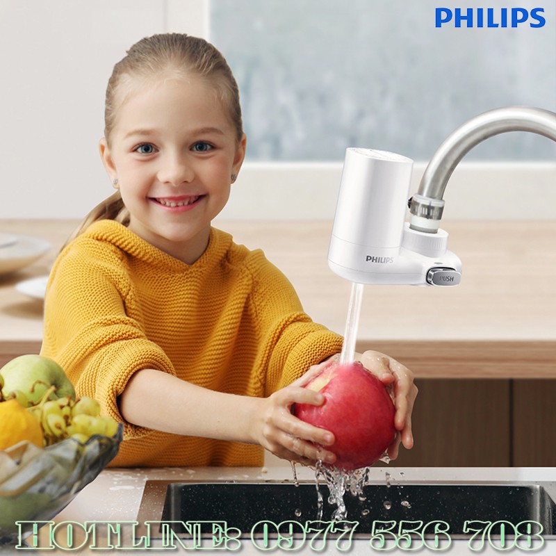 Lọc nước tại vòi 𝐅𝐑𝐄𝐄𝐒𝐇𝐈𝐏 Lọc nước đầu vòi Philips - slc.vn