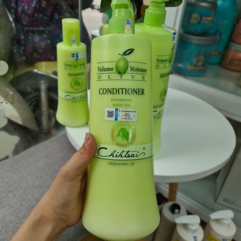 LẺ DẦU GỘI HOẶC DẦU XẢ SIÊU MƯỢT CHIHTSAI OLIVE 500ML - 1000ML