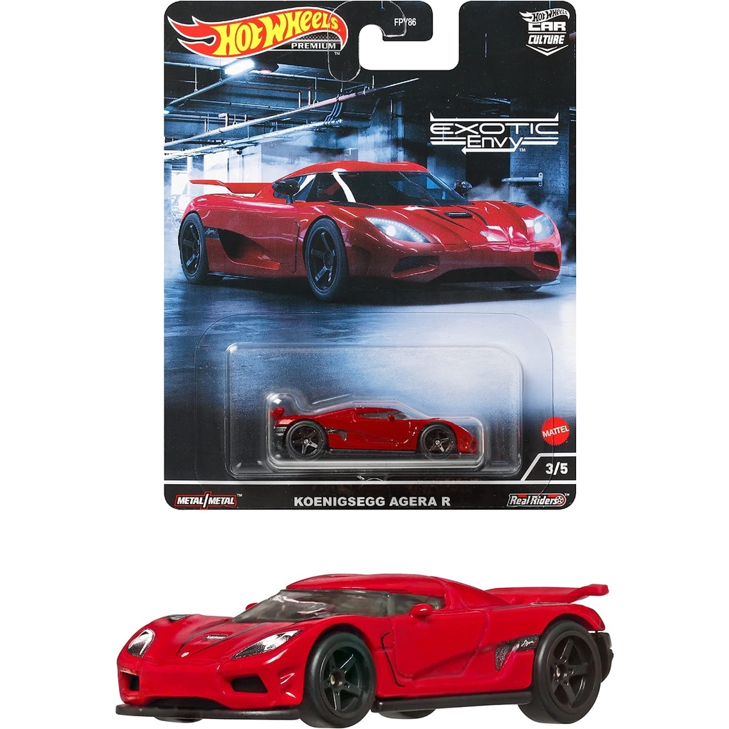 (Premium bánh cao su) Xe mô hình Hot Wheels 1/64 Car Culture Exotic Envy Koenigsegg Agera R (new)