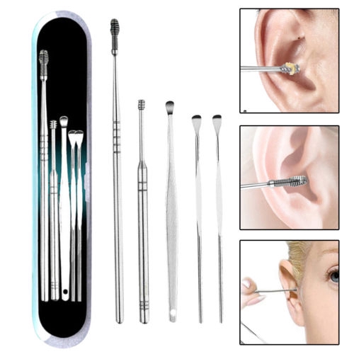 Bộ 5 dụng cụ vệ sinh tai bằng thép không gỉ