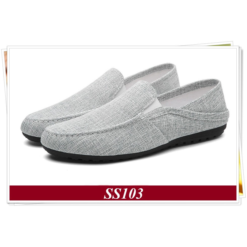 [ SIÊU RẺ ] Giày Lười Vải Nam Hàn Quốc Màu Xám Nhạt (SS103) [ Shop Yêu Thich ] | BigBuy360 - bigbuy360.vn