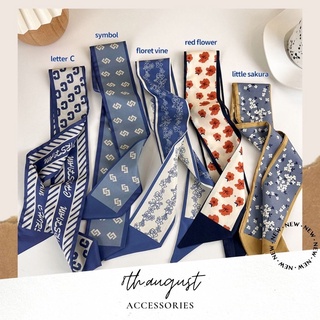 Khăn lụa quấn cổ, cột tóc, quấn túi xách, turban