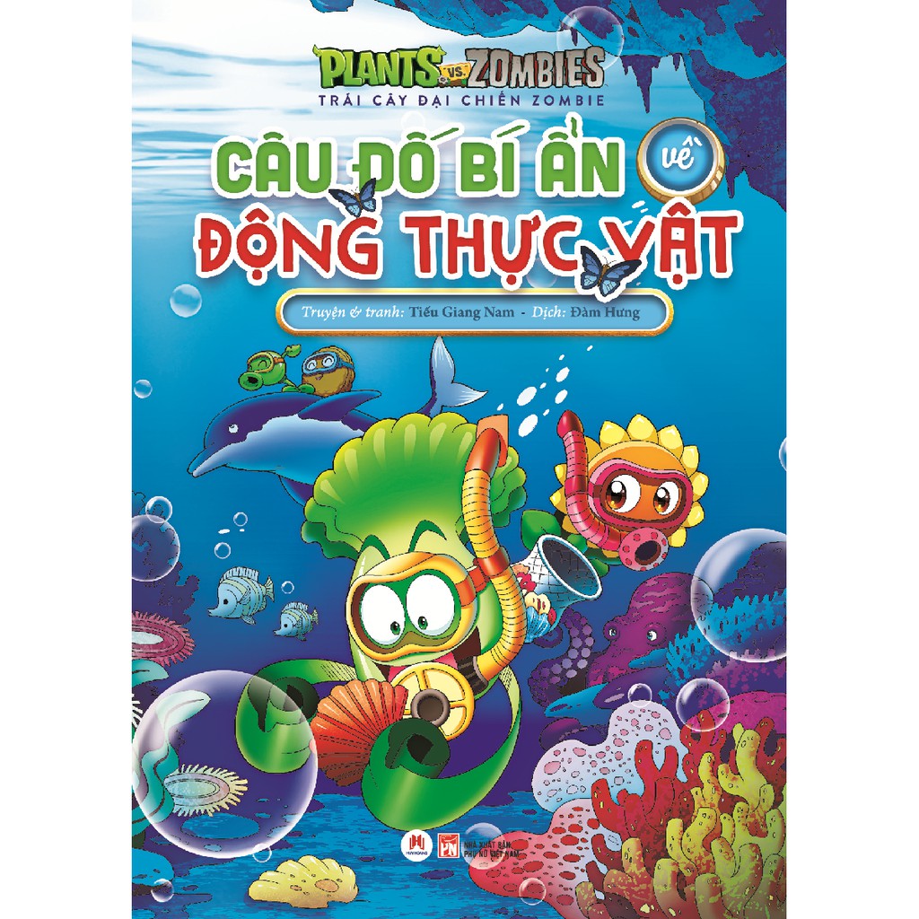 Sách - Trái Cây Đại Chiến Zombie - Câu Đố Bí Ẩn Về Động Thực Vật