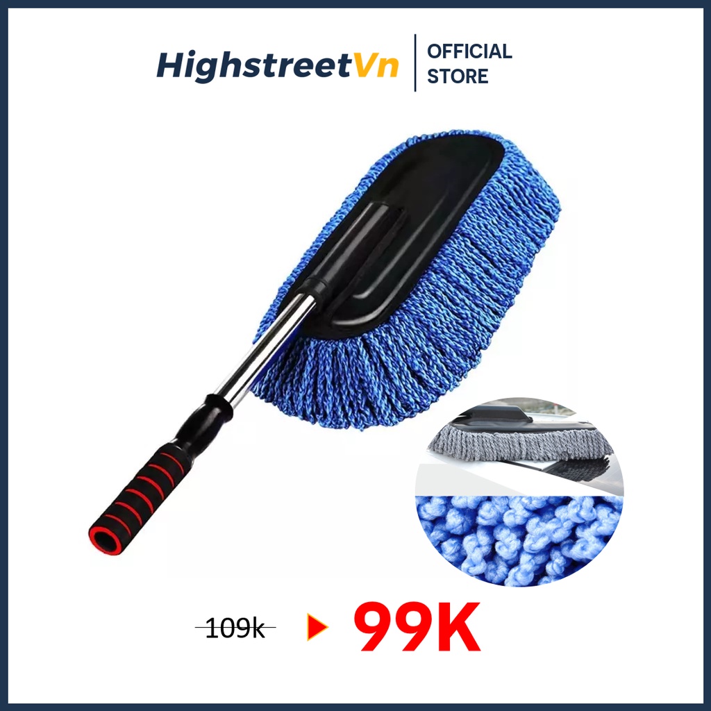 ⚡Mua Là Có Quà ⚡ Chổi Lau Rửa Xe Ô Tô Đa Năng - Cây Lau Bụi Gấp Gọn Siêu Tiện Lợi Highstreet Vietnam