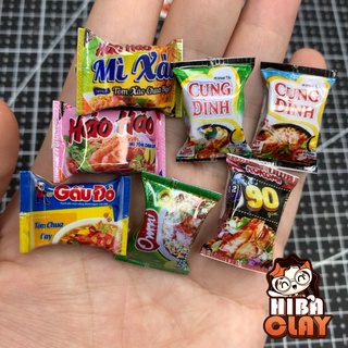 Mì Tôm Minifood trang trí mô hình, đồ ăn mini mô hình cho búp bê DIY